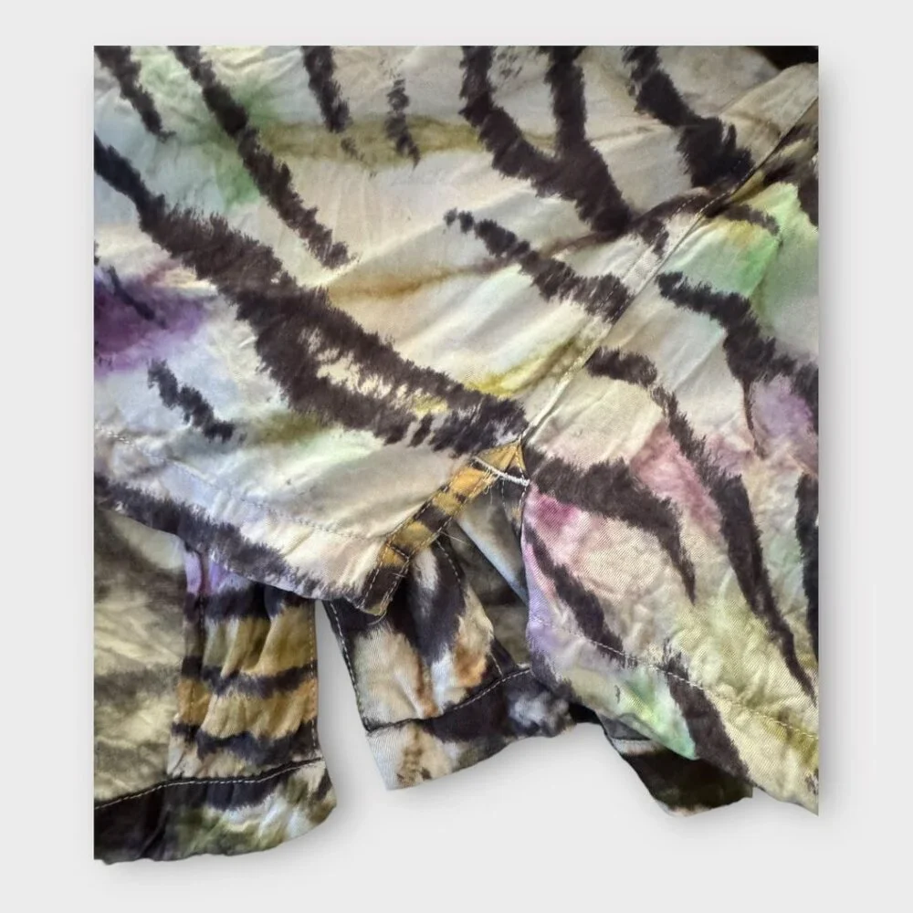 All Saints Kanha Short Sleeve Shirt in Cloud White women's medium - Picture 9 of 9